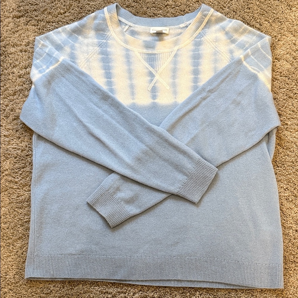 Garnet Hill Light Blue Crew Neck Sweater